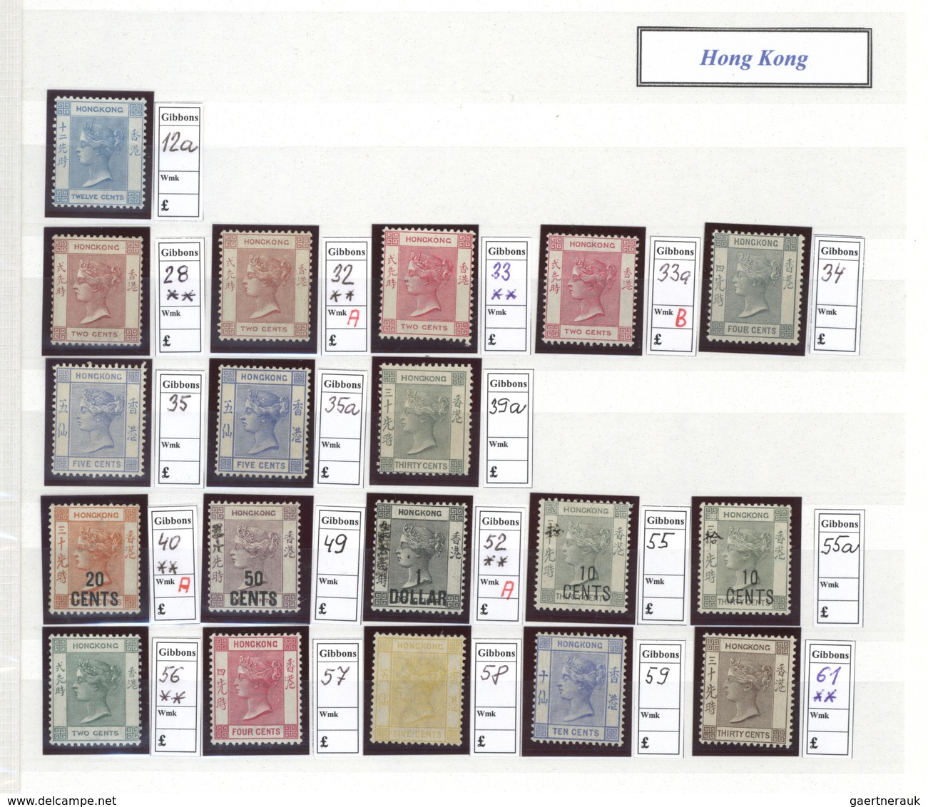 Britische Kolonien: 1851-1901: Mint collection of about 550 Queen Victoria stamps from various Briti