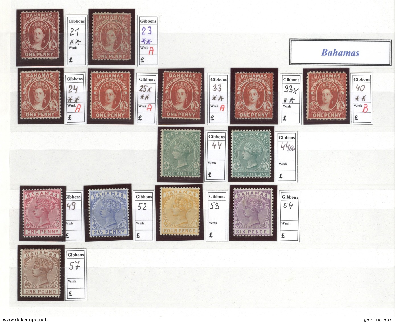 Britische Kolonien: 1851-1901: Mint collection of about 550 Queen Victoria stamps from various Briti