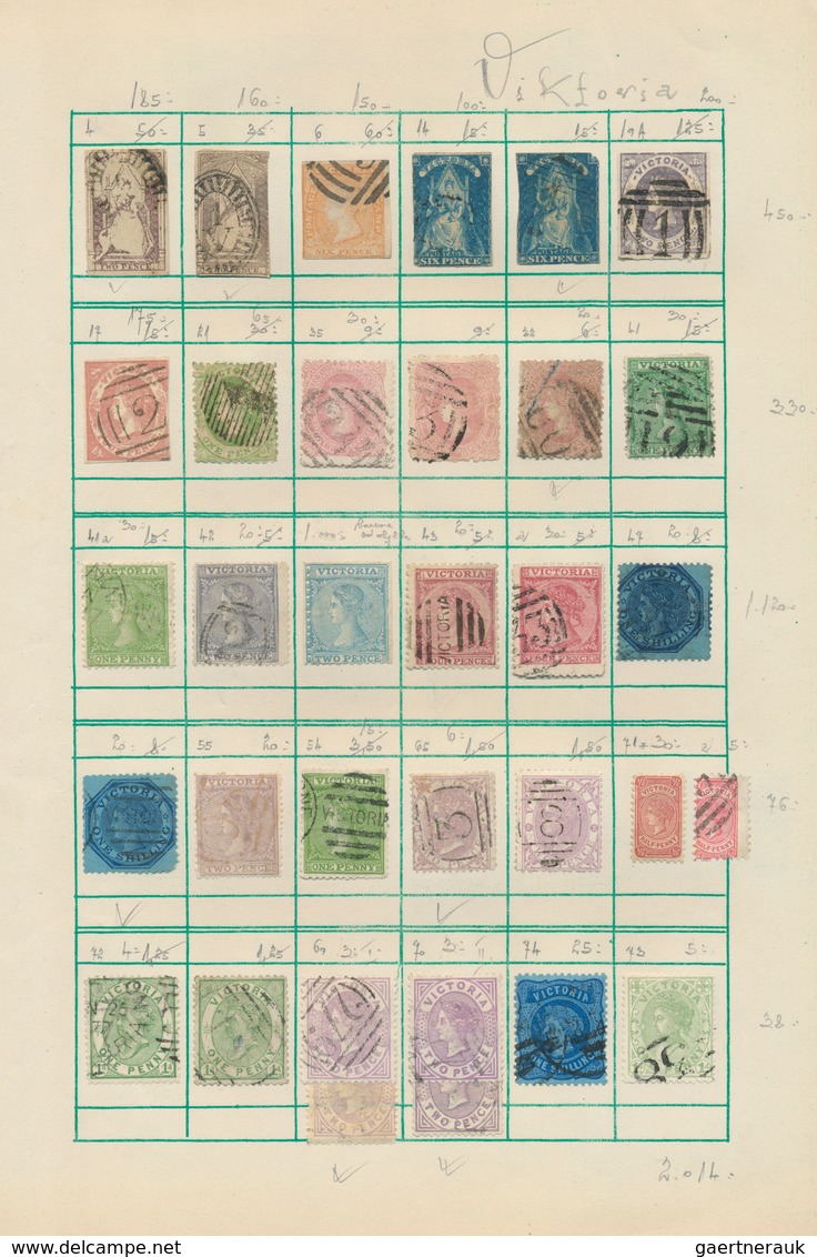 Britische Kolonien: 1855/1970 (ca.), Used And Mint Collection On Album Pages With Main Value In The - Sonstige & Ohne Zuordnung