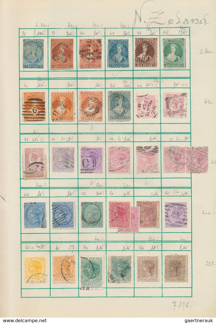 Britische Kolonien: 1855/1970 (ca.), Used And Mint Collection On Album Pages With Main Value In The - Autres & Non Classés