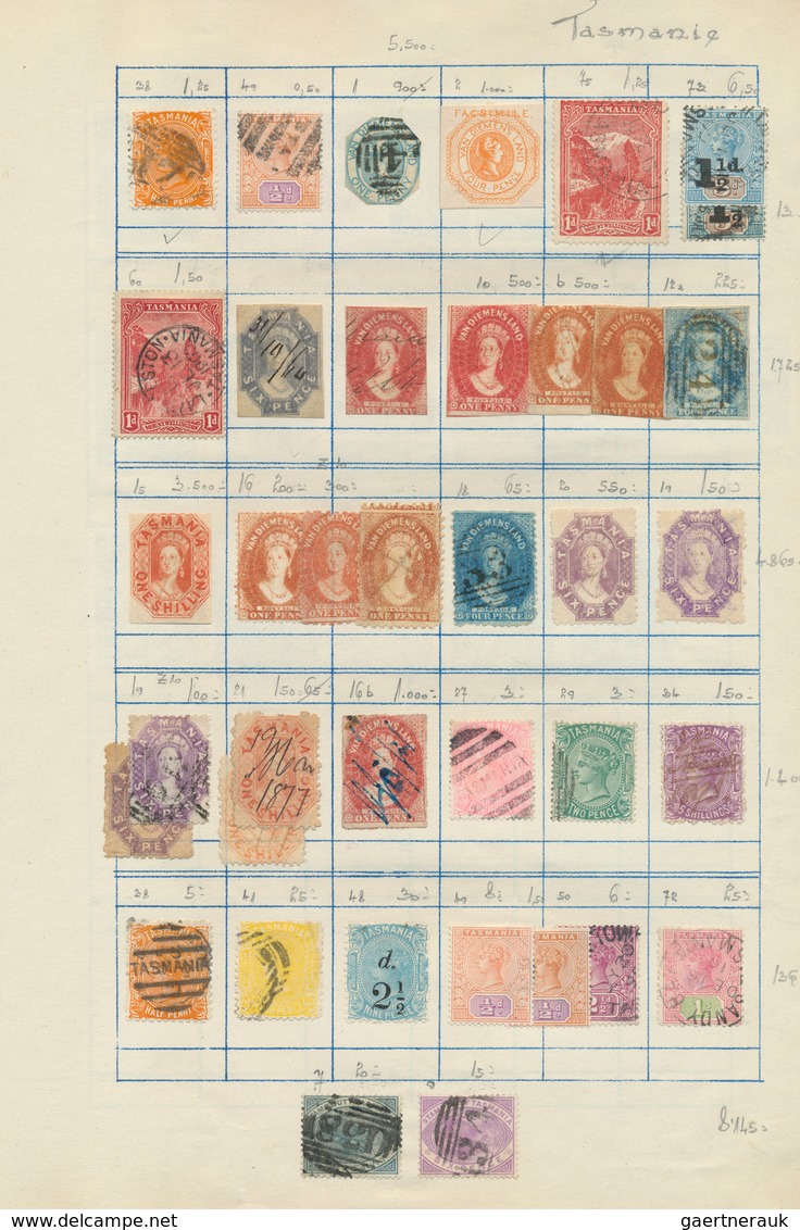 Britische Kolonien: 1855/1970 (ca.), Used And Mint Collection On Album Pages With Main Value In The - Autres & Non Classés