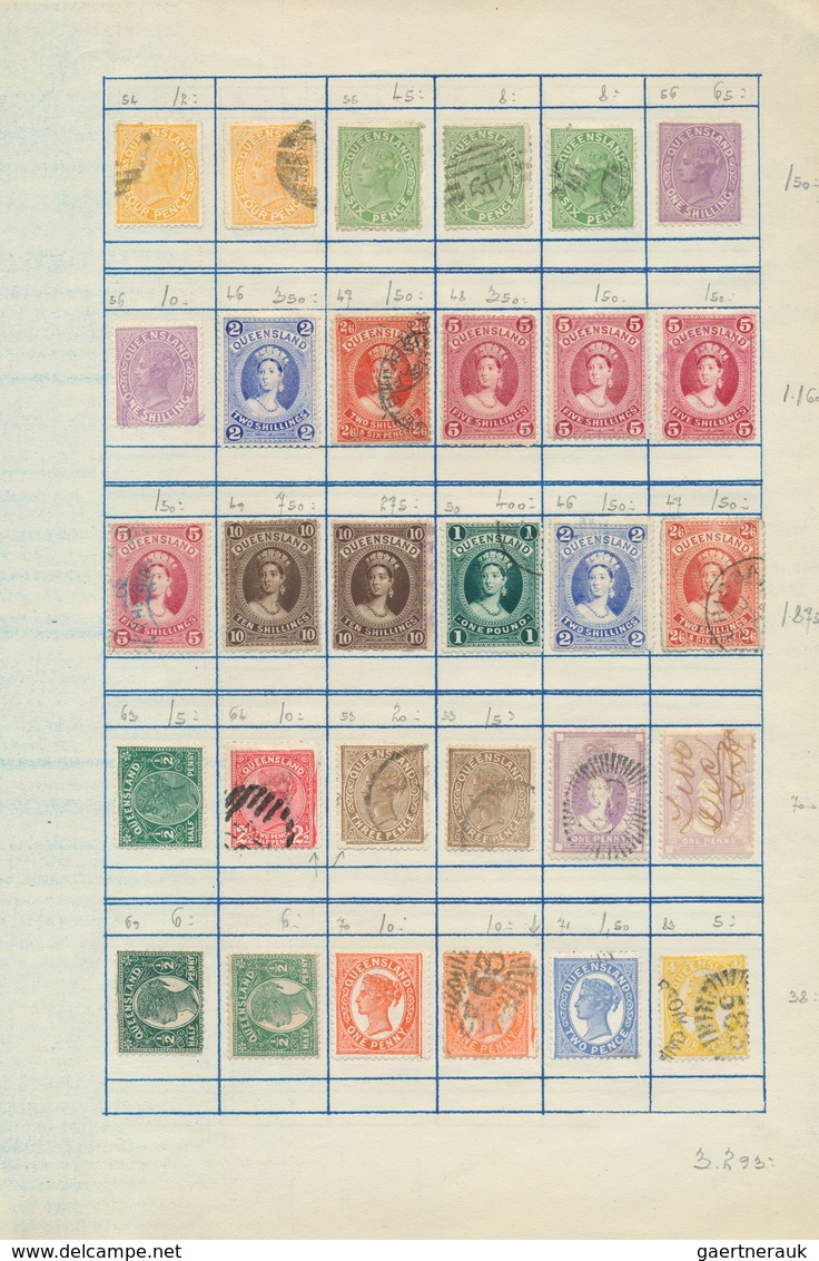 Britische Kolonien: 1855/1970 (ca.), used and mint collection on album pages with main value in the