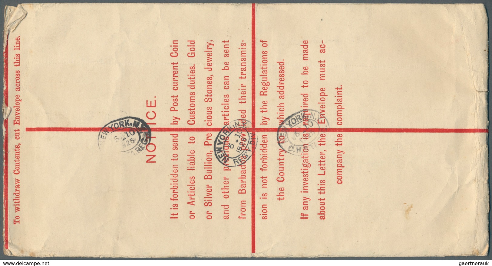 Britische Kolonien: 1890-1925 (ca.), Accumulation Of 13 Unused And Three Used Registered Letters All - Otros & Sin Clasificación