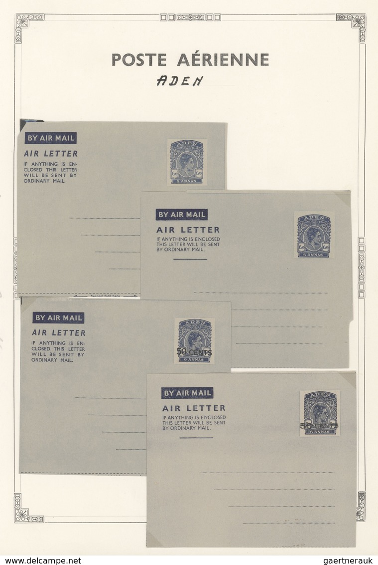 Britische Kolonien: 1935/1958 Ca., AIR LETTERS And AIRMAIL STATIONERIES, Comprehensive Collection Wi - Otros & Sin Clasificación