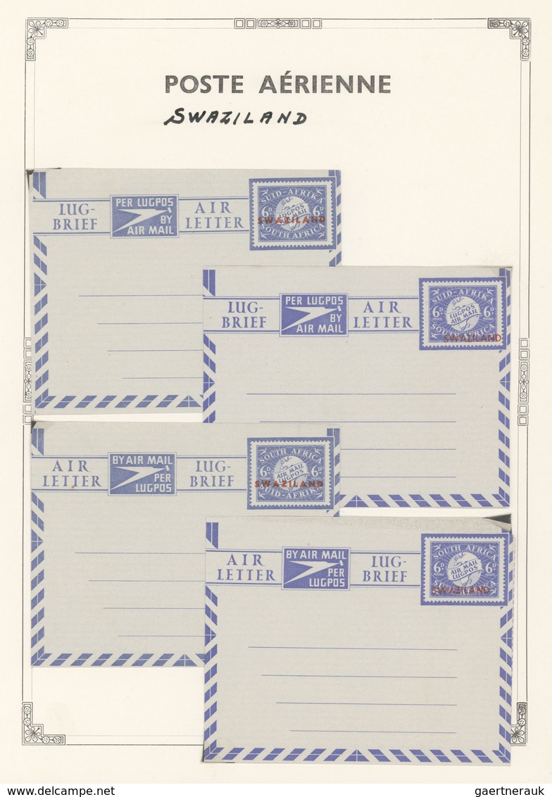 Britische Kolonien: 1935/1958 ca., AIR LETTERS and AIRMAIL STATIONERIES, comprehensive collection wi