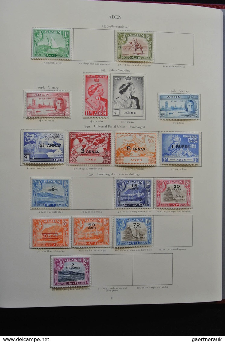 Britische Kolonien: 1937/1952: Extensive, MNH, Mint Hinged And Used (partly Stuck To Paper) Collecti - Autres & Non Classés