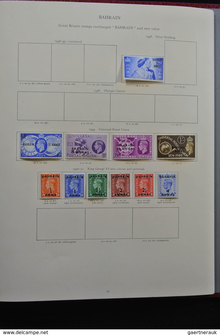 Britische Kolonien: 1937/1952: Extensive, MNH, mint hinged and used (partly stuck to paper) collecti