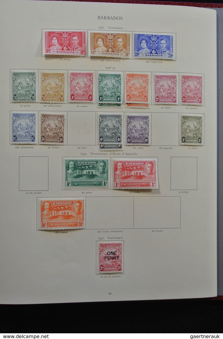 Britische Kolonien: 1937/1952: Extensive, MNH, mint hinged and used (partly stuck to paper) collecti