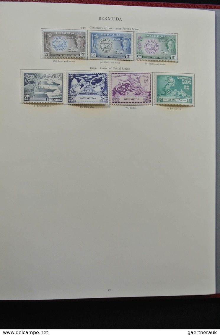 Britische Kolonien: 1937/1952: Extensive, MNH, mint hinged and used (partly stuck to paper) collecti