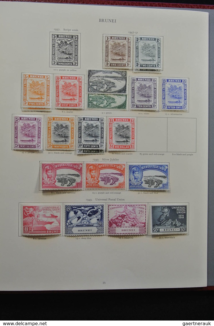 Britische Kolonien: 1937/1952: Extensive, MNH, mint hinged and used (partly stuck to paper) collecti