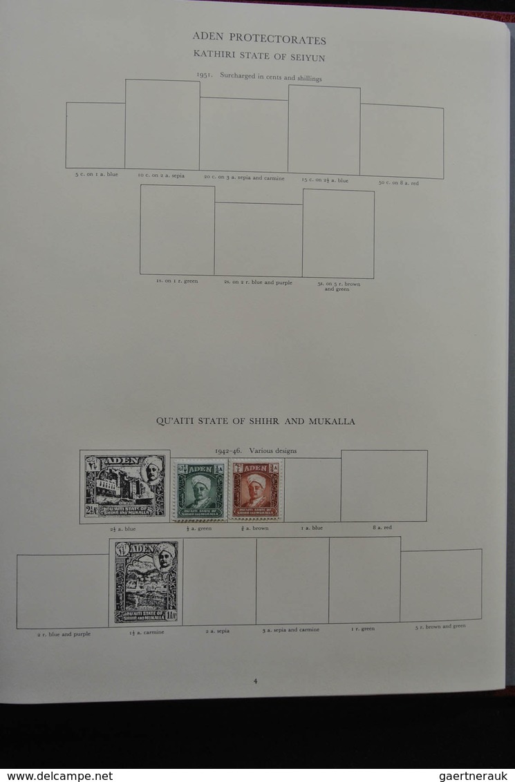 Britische Kolonien: 1937/1952: Extensive, MNH, mint hinged and used (partly stuck to paper) collecti