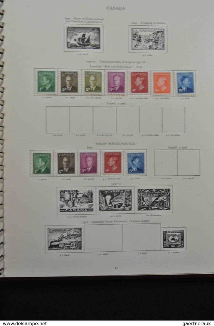 Britische Kolonien: 1937/1952: Extensive, MNH, mint hinged and used (partly stuck to paper) collecti