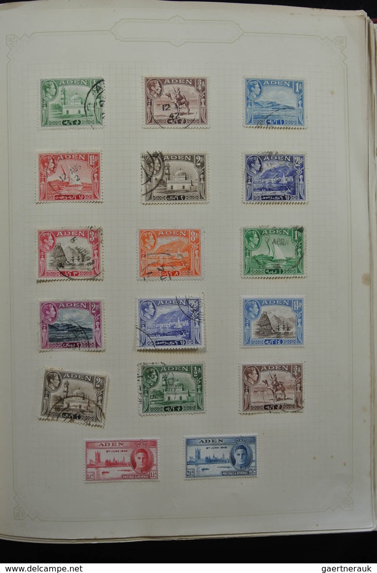 Britische Kolonien: 1937/1952: Extensive, MNH, mint hinged and used (partly stuck to paper) collecti