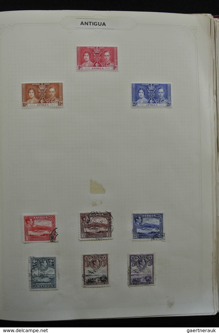 Britische Kolonien: 1937/1952: Extensive, MNH, mint hinged and used (partly stuck to paper) collecti