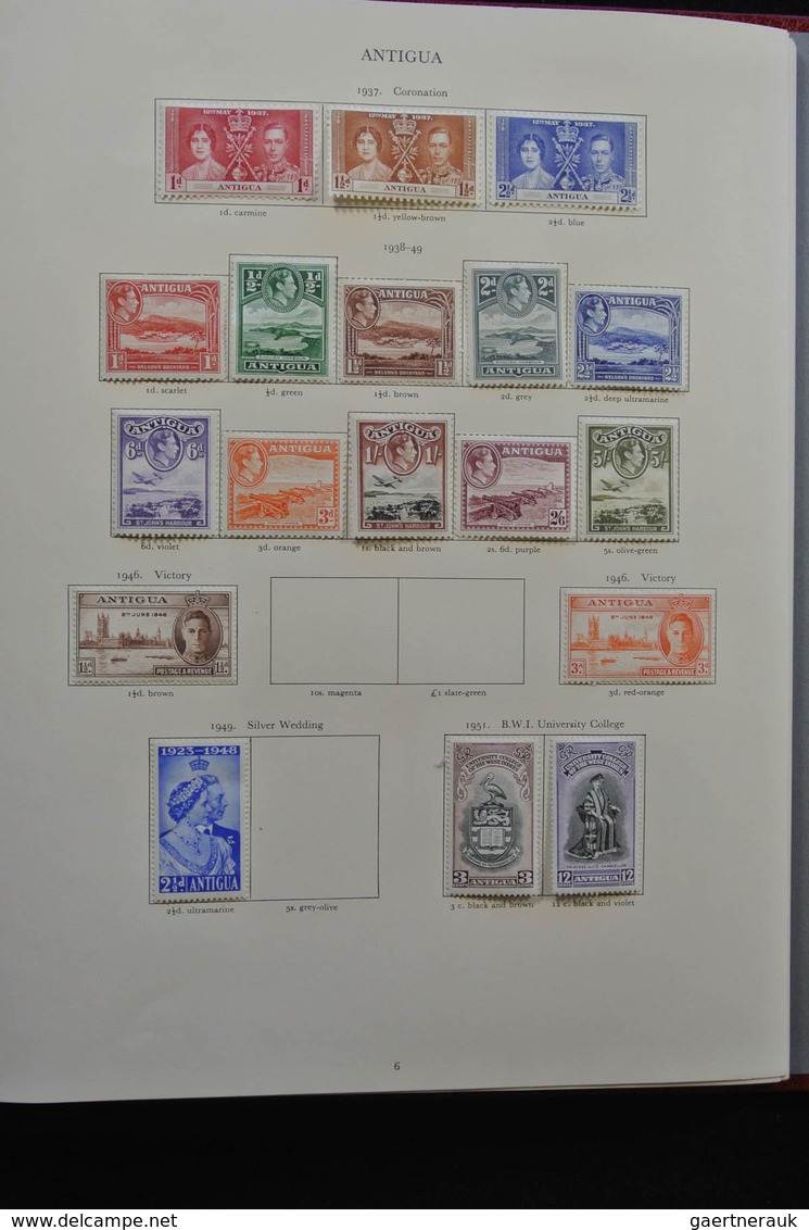 Britische Kolonien: 1937/1952: Extensive, MNH, mint hinged and used (partly stuck to paper) collecti