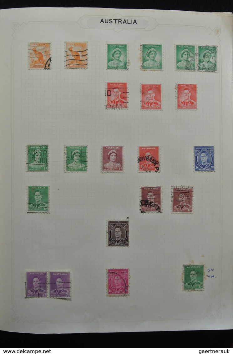 Britische Kolonien: 1937/1952: Extensive, MNH, mint hinged and used (partly stuck to paper) collecti