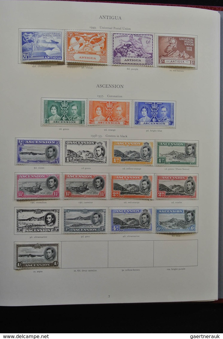 Britische Kolonien: 1937/1952: Extensive, MNH, mint hinged and used (partly stuck to paper) collecti