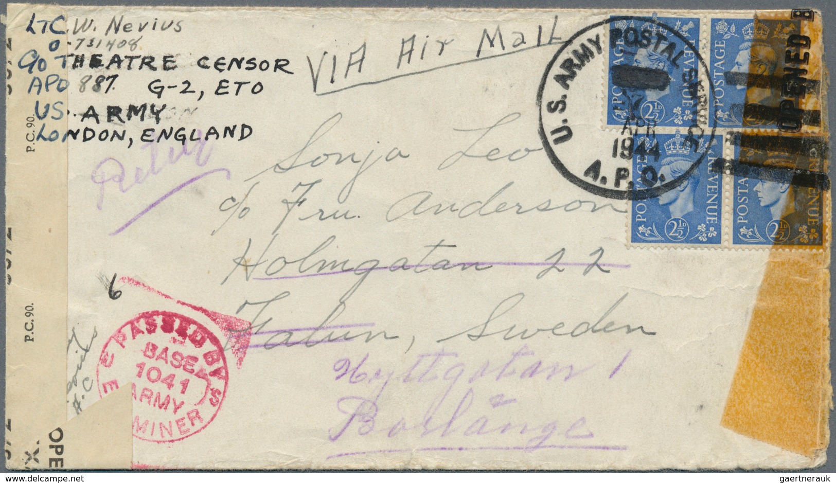 British Commonwealth: 1840's-1960 Ca.: Album Containing 75 Covers And Postal Stationery Items From G - Otros & Sin Clasificación