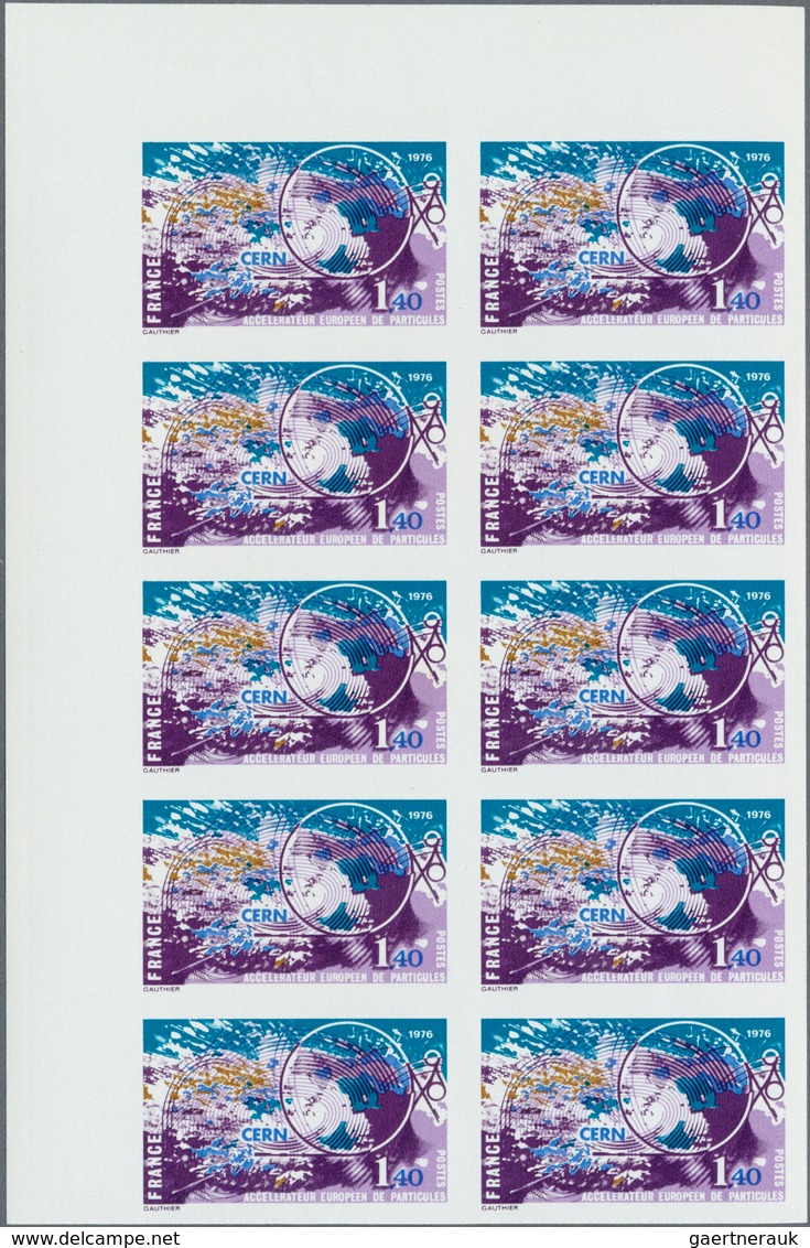 Französische Kolonien: 1946/1976 (ca.), Accumulation With About 200 IMPERFORATE Stamps Mostly In Blo - Otros & Sin Clasificación