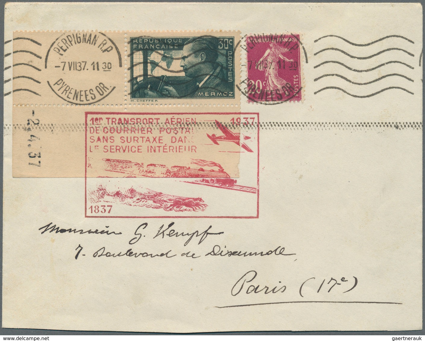 Flugpost Europa: 1936/1939, FRANCE FIRST AND SPECIAL FLIGHTS, Lot Of 23 Airmail Covers/cards Bearing - Autres - Europe