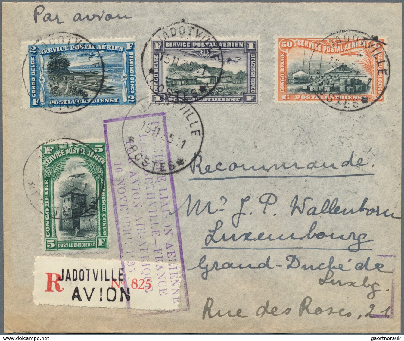 Flugpost Alle Welt: 1920's-1940's Ca.: Group Of 16 AIRMAIL Covers From Belgian Congo, Curacao, Colom - Autres & Non Classés