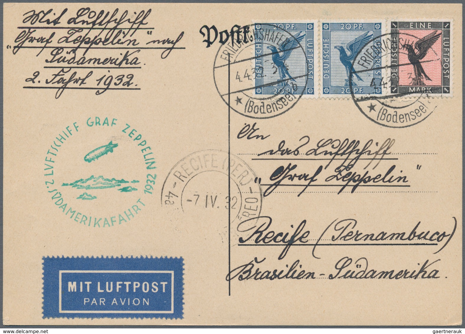 Flugpost Alle Welt: 1922/2005, Umfangreiche Sammlung, überwiegend Lufthansa-Erstflugbelege In 5 Groß - Autres & Non Classés