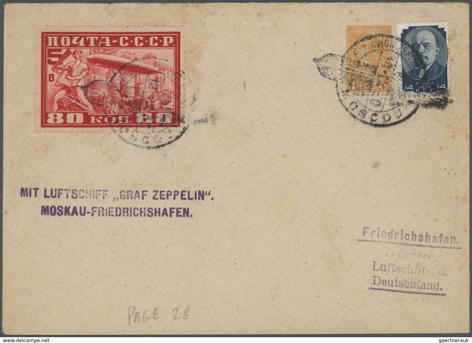 Zeppelinpost Deutschland: 19912-1939, Zwei Alben Mit Annähernd 100 Briefen Und Karten, Dabei Einige - Correo Aéreo & Zeppelin