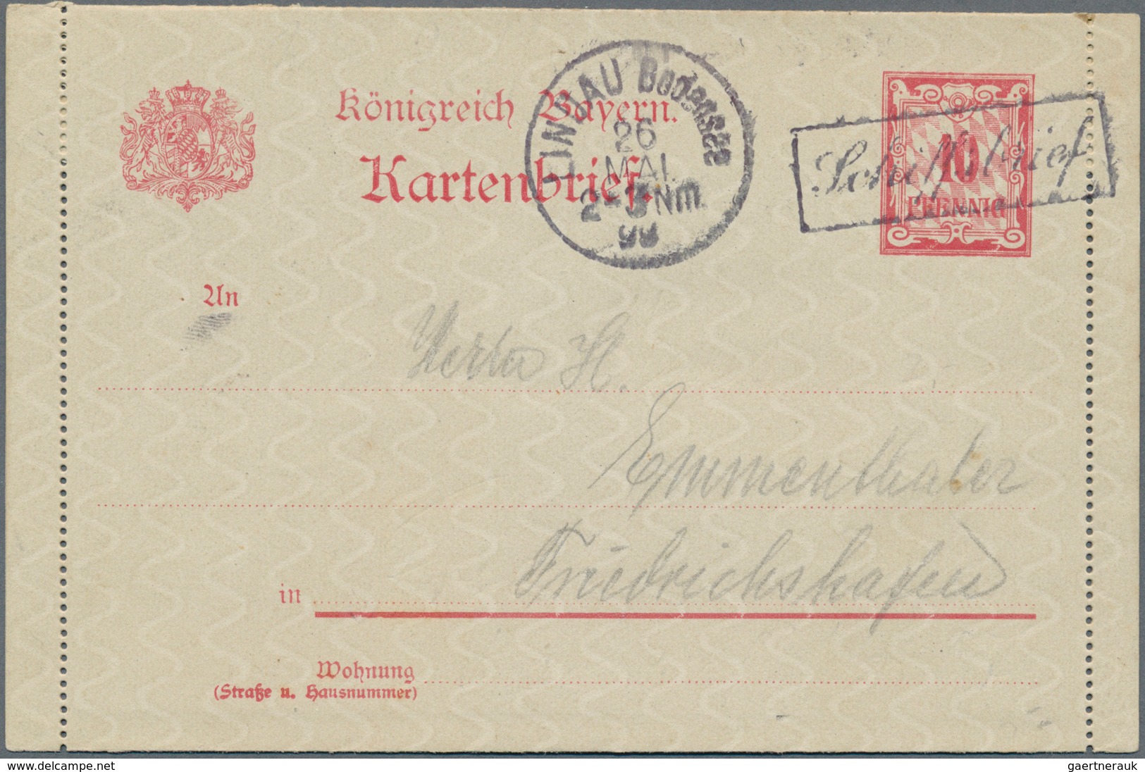 Bodenseeschiffspost: 1895-1938, Tolles Lot Mit Rund 30 Karten, Briefen Und Ganzsachen, Dabei Verschi - Sonstige & Ohne Zuordnung