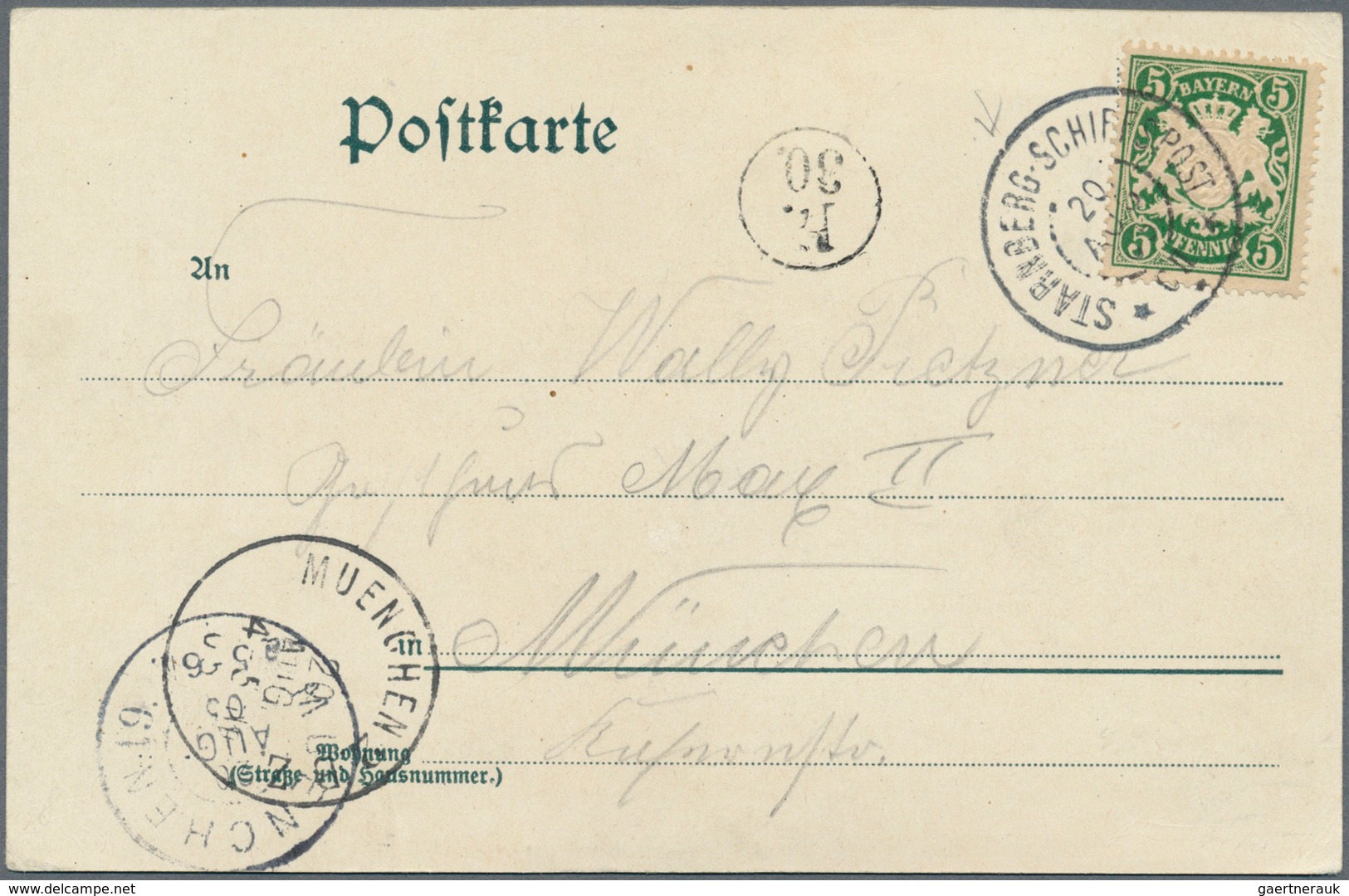Schiffspost Deutschland: 1895-1922, Starnberg Schiffspost, Sammlung Mit 30 Karten, Briefen Und Ganzs - Autres & Non Classés