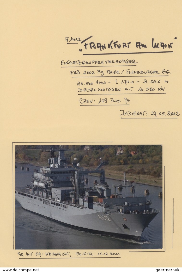 Deutsche Schiffspost - Marine: Ex 1956/2010, Deutsche Marine. TROSS-EINHEITEN. Sammlung Von Briefen, - Andere & Zonder Classificatie