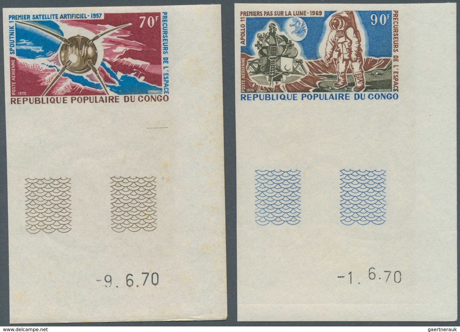 Thematische Philatelie: 1970s/1990s. Lot with about 70 proof and color proof stamps of former French