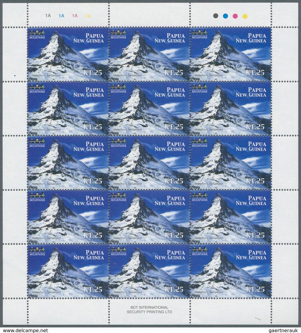 Thematik: Alpen Und Berge / Alps And Mountains: 2002, Papua New Guinea. Lot With 375 Complete Sets Y - Otros & Sin Clasificación