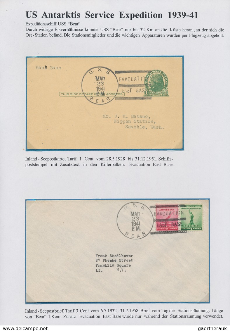 Thematik: Antarktis / Antarctic: 1939/2000 (ca.), "Amerikanische Expedtitonen Und Postämter In Der A - Otros & Sin Clasificación