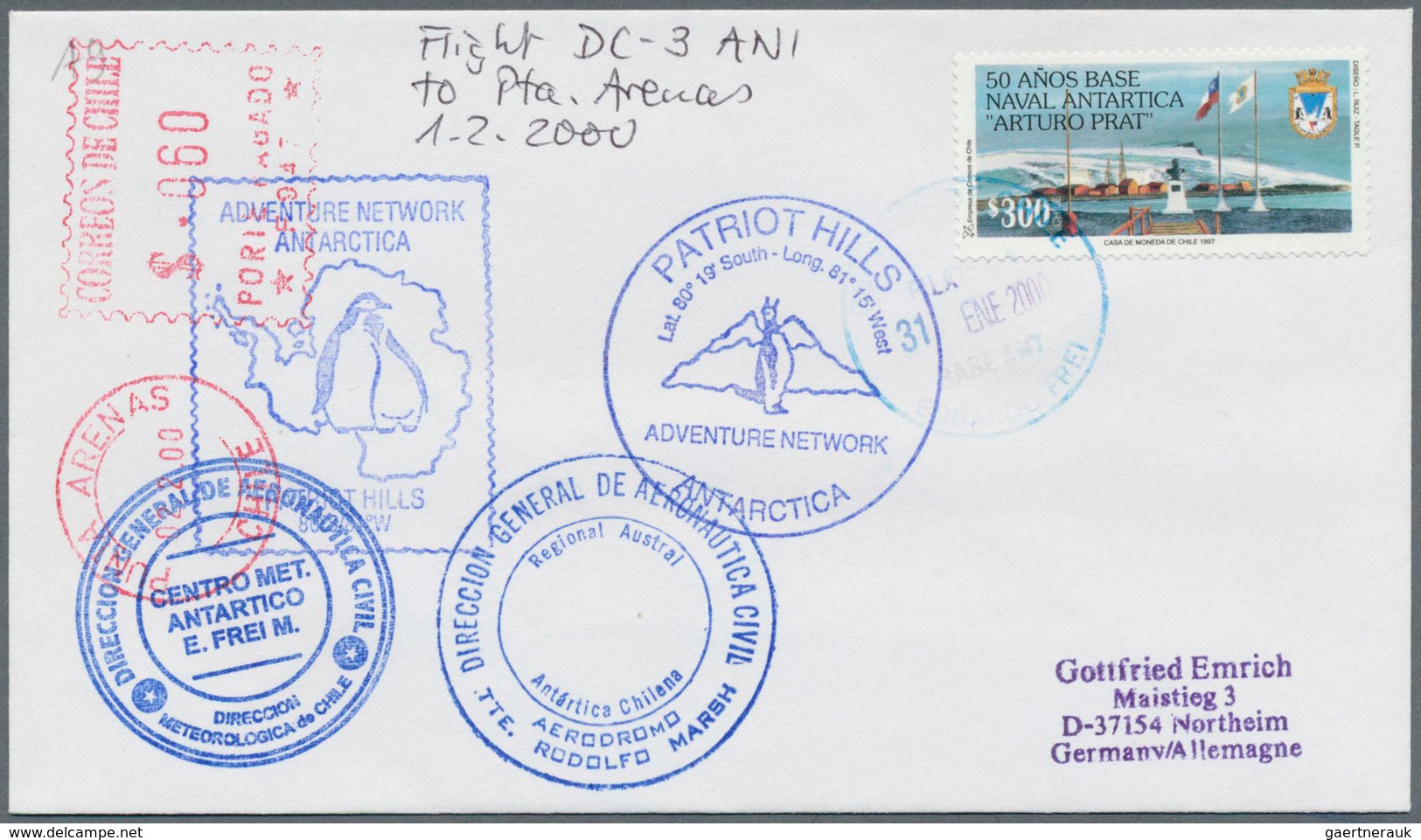 Thematik: Antarktis / antarctic: 1959/2008, CHILEAN ACTIVITIES, collection of apprx. 400 covers/card