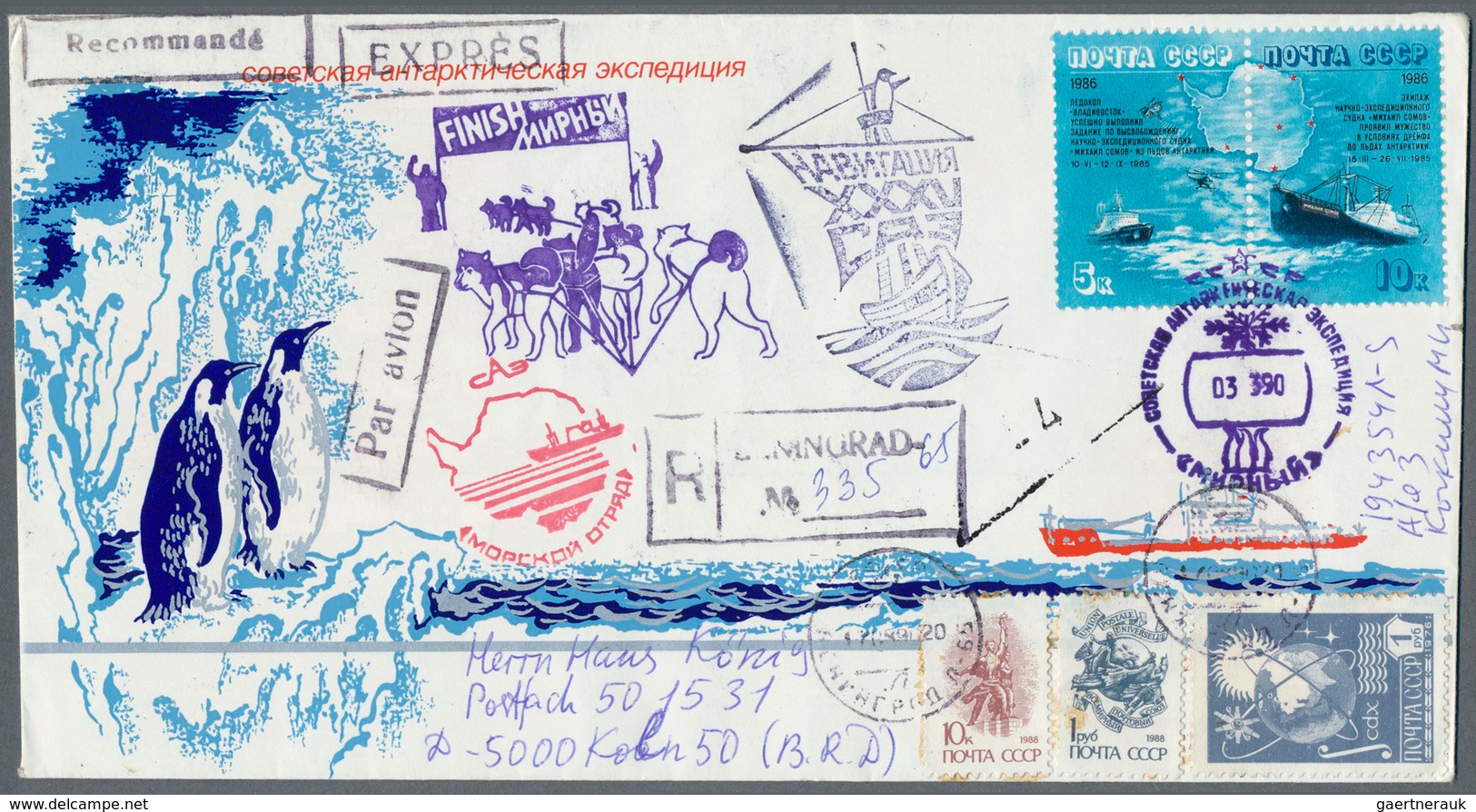 Thematik: Antarktis / antarctic: 1960/2010 (ca.), SOVIET/RUSSIAN ANTARCTIC ACTIVITIES (incl. a few A