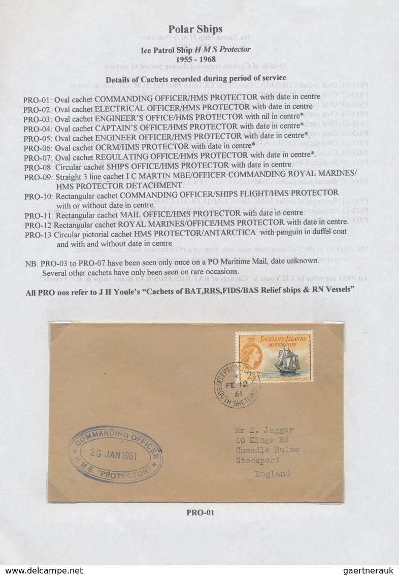 Thematik: Arktis & Antarktis / Arctic & Antarctic: 1947/84, Special Purpose Ships On Covers Or Ppc ( - Otros & Sin Clasificación