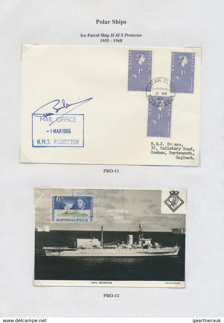 Thematik: Arktis & Antarktis / Arctic & Antarctic: 1947/84, Special Purpose Ships On Covers Or Ppc ( - Autres & Non Classés