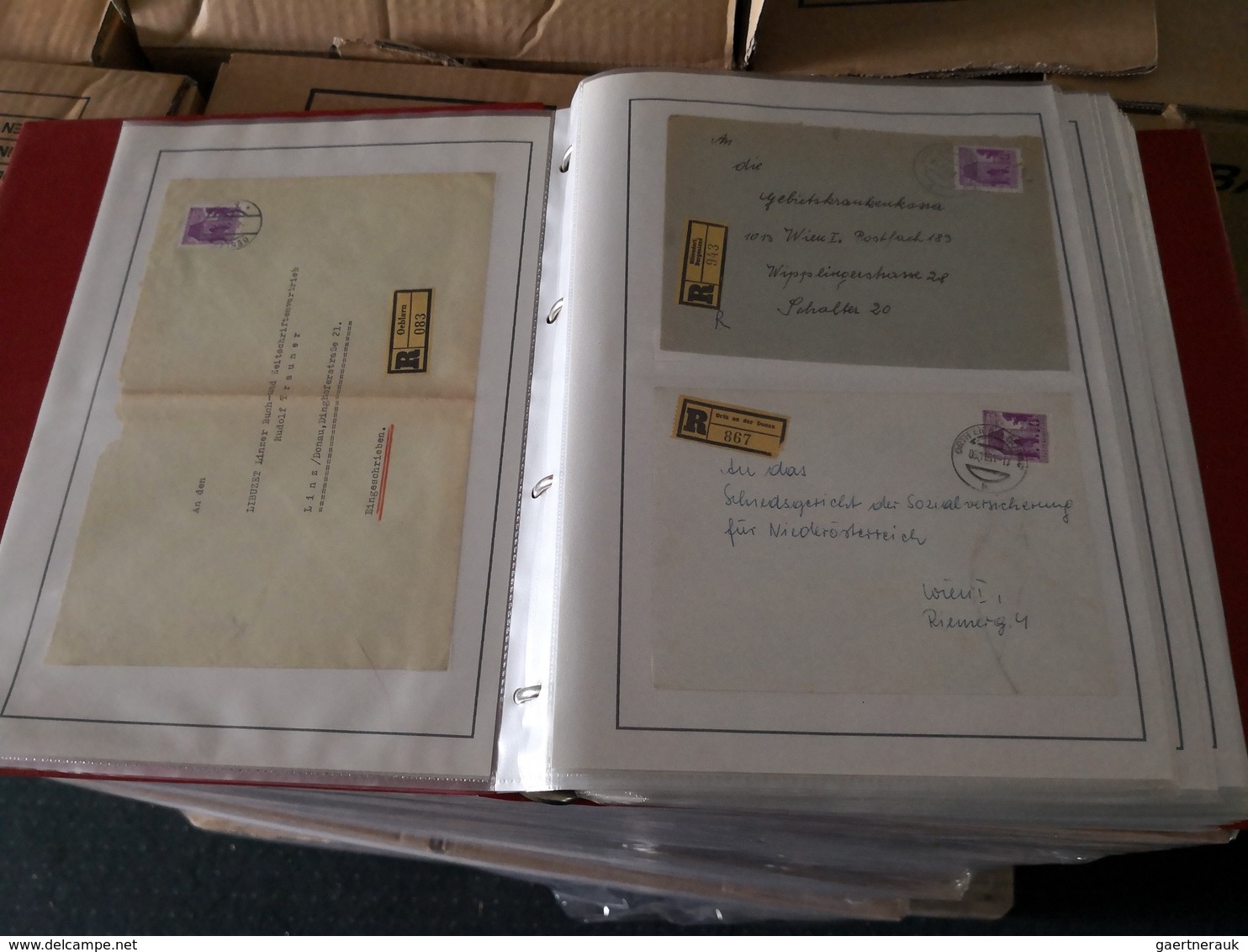 Thematik: Einschreibbriefe Und -Zettel / Registered Covers And Labels: 1890/1970 (ca.): Huge, Very S - Non Classés