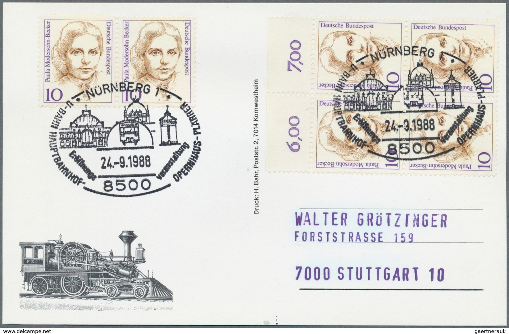 Thematik: Eisenbahn / Railway: 1971/1988, Posten Mit 240 Sammlerbelegen Aus Aller Welt Mit Sonderste - Trains