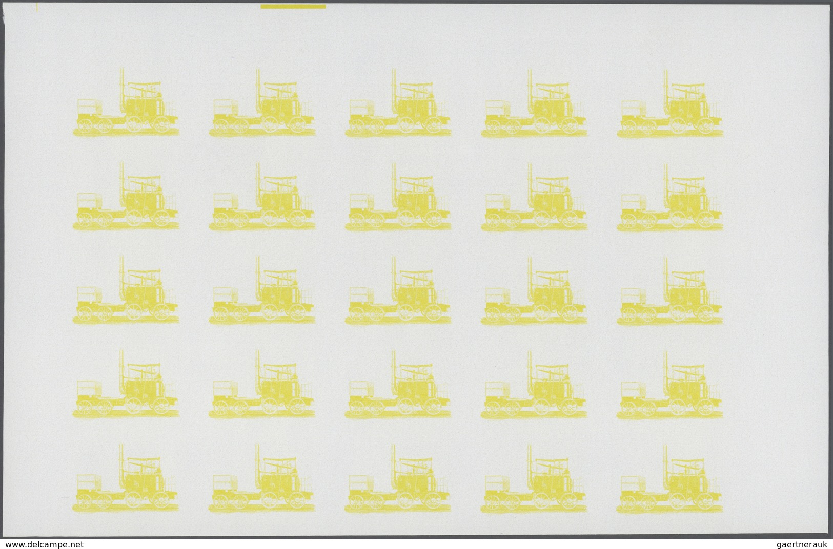 Thematik: Eisenbahn / railway: 1980, Zaire. Progressive proofs set of sheets for the complete issue