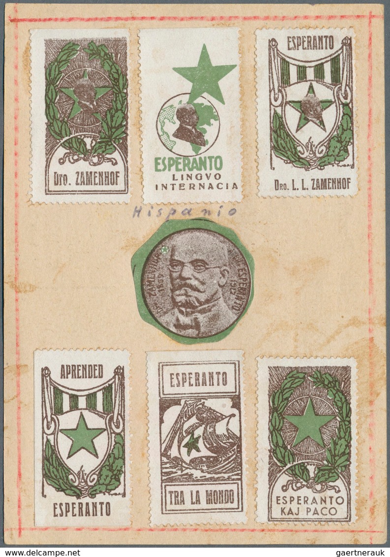 Thematik: Esperanto: 1948/1970 (ca.), 90 Interesting Postcards And Stationaries, Mostly Sent To Or F - Esperanto
