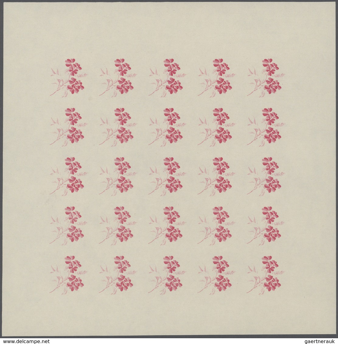 Thematik: Flora, Botanik / flora, botany, bloom: 1966, Burundi. Progressive proofs set of sheets for