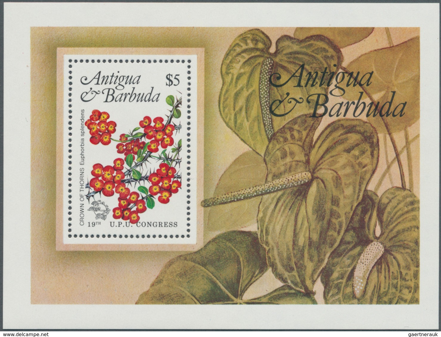 Thematik: Flora, Botanik / Flora, Botany, Bloom: 1984, ANTIGUA & BARBUDA: United Postal Union (UPU) - Autres & Non Classés