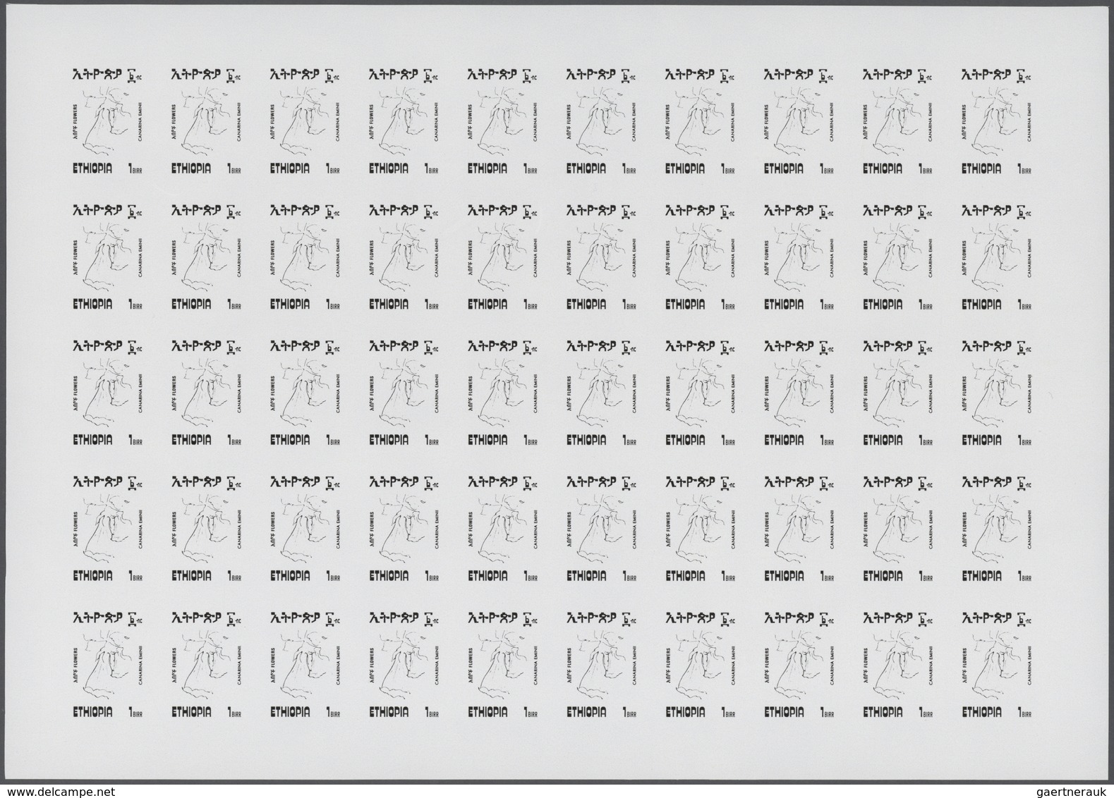 Thematik: Flora, Botanik / Flora, Botany, Bloom: 1984, Ethiopia. Progressive Proofs Set Of Sheets Fo - Autres & Non Classés