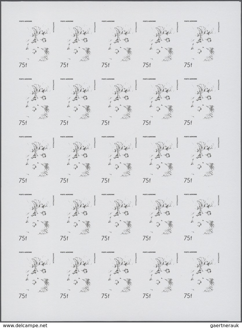 Thematik: Flora, Botanik / Flora, Botany, Bloom: 1986, Burundi. Progressive Proofs Set Of Sheets For - Otros & Sin Clasificación