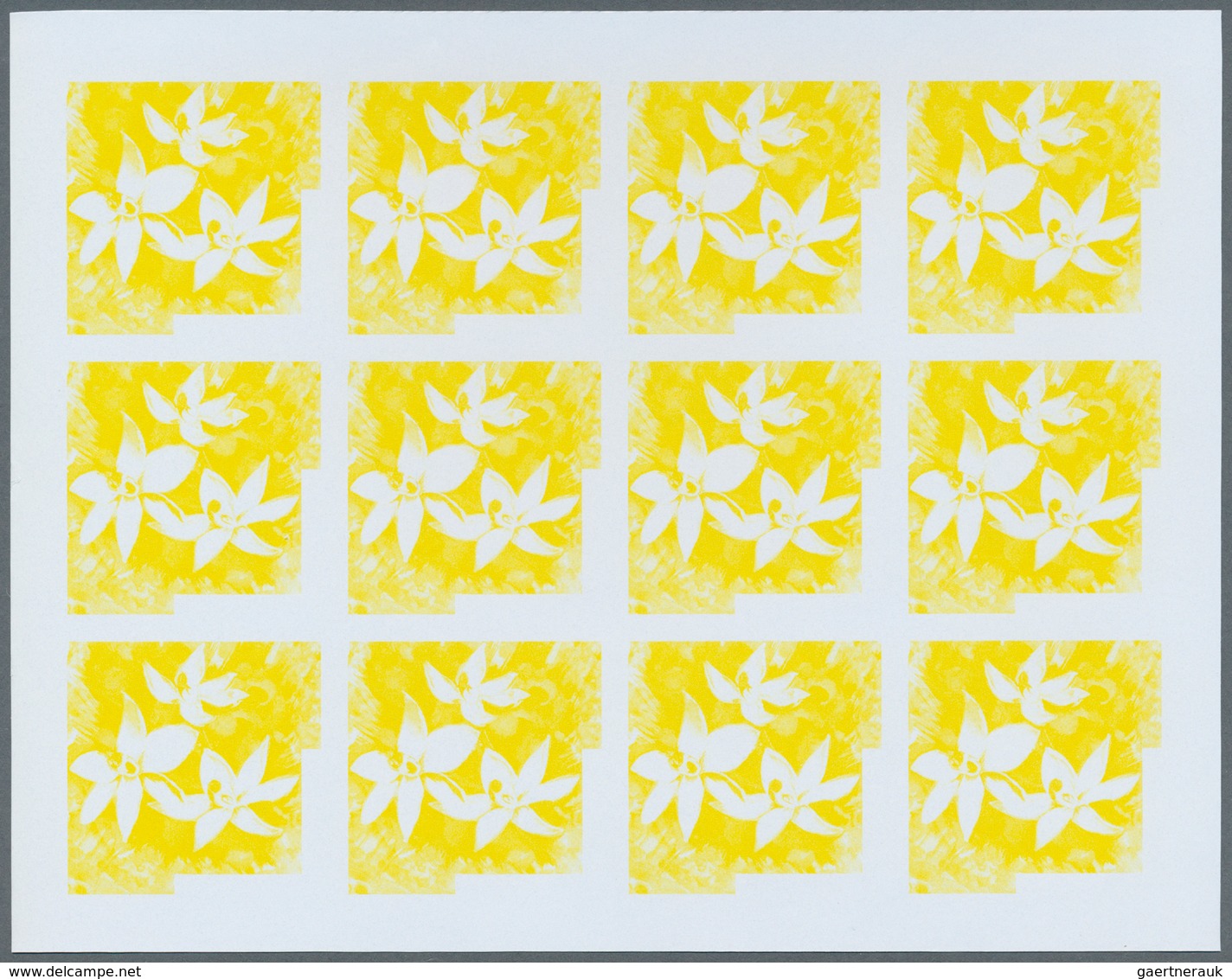 Thematik: Flora-Orchideen / flora-orchids: 1972, Burundi. Progressive proofs set of sheets for the O