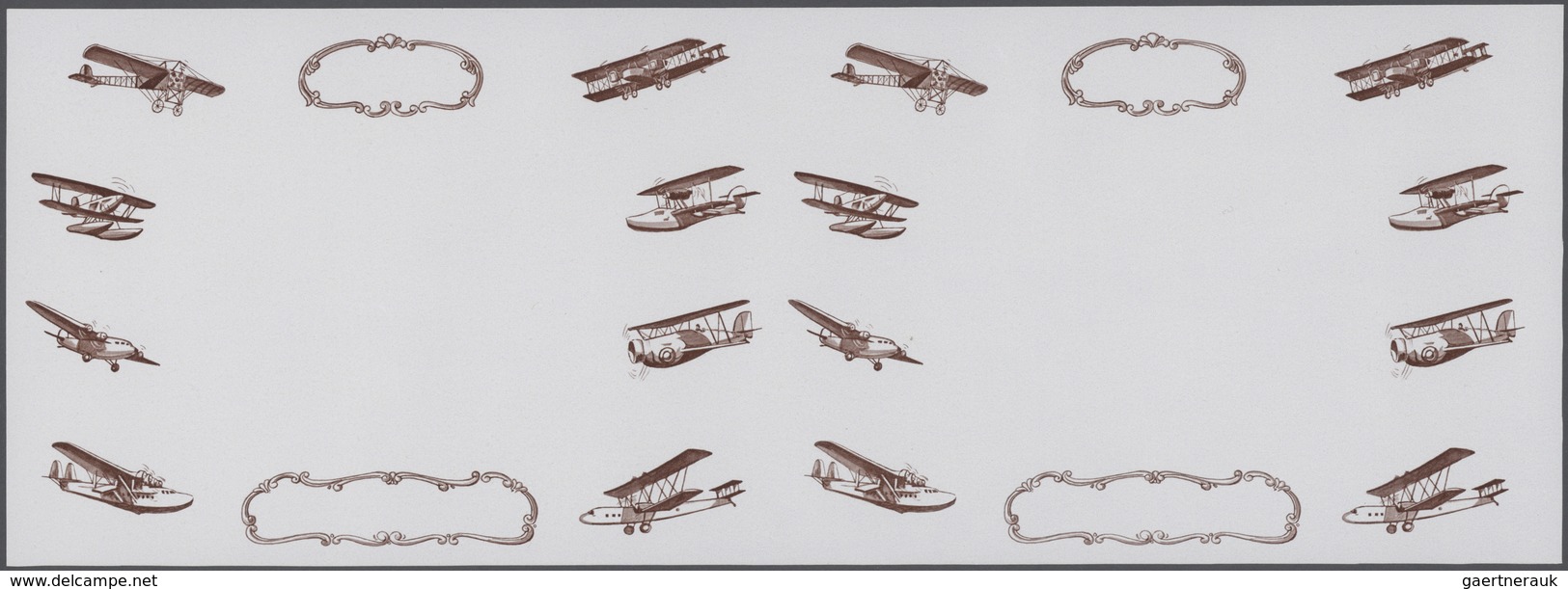 Thematik: Flugzeuge, Luftfahrt / Airoplanes, Aviation: 1978, Samoa. Progressive Proofs Set Of Sheets - Aviones