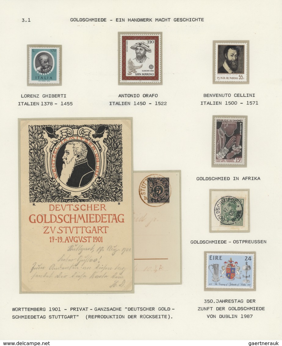 Thematik: Gold / gold: 1613/2001, Ausstellungssammlung Gold - Gewinnung und Beförderung sowie Gold -