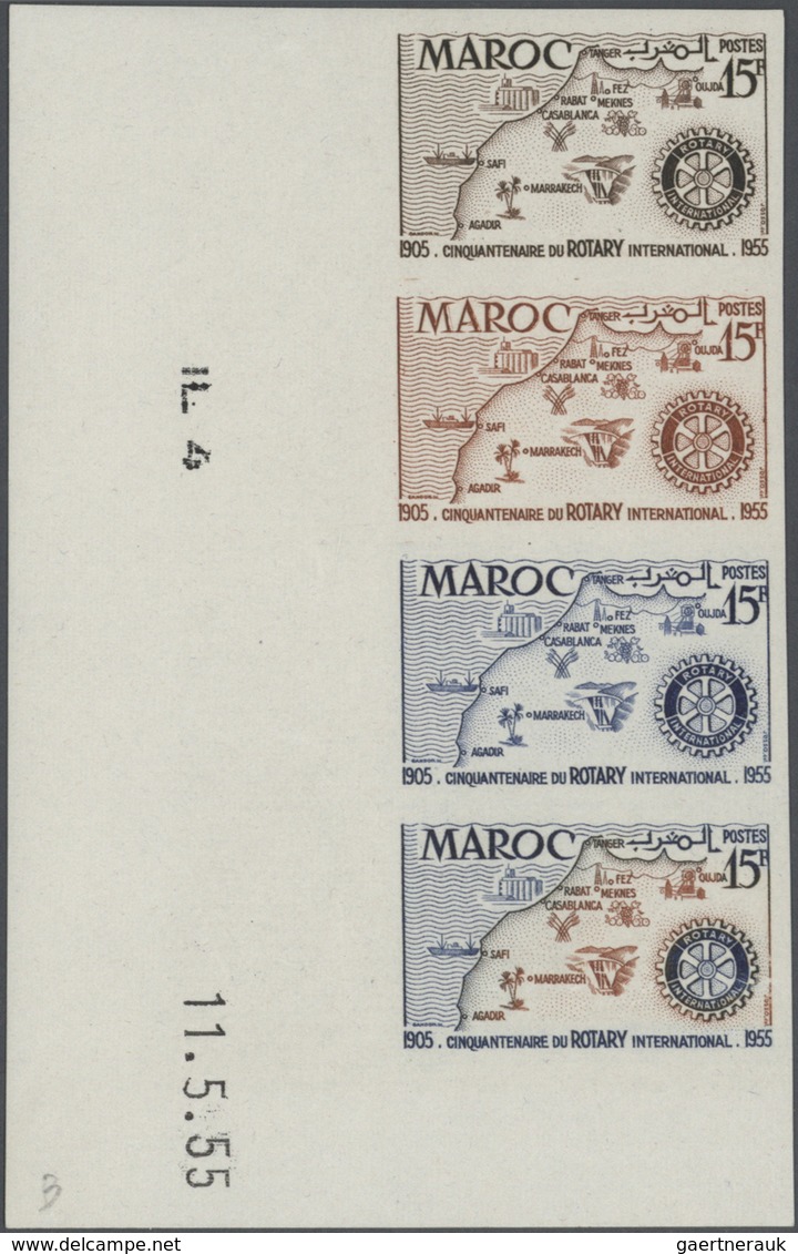 Thematik: Internat. Organisationen-Rotarier / Internat. Organizations-Rotary Club: 1955, Morocco, 15 - Rotary, Club Leones