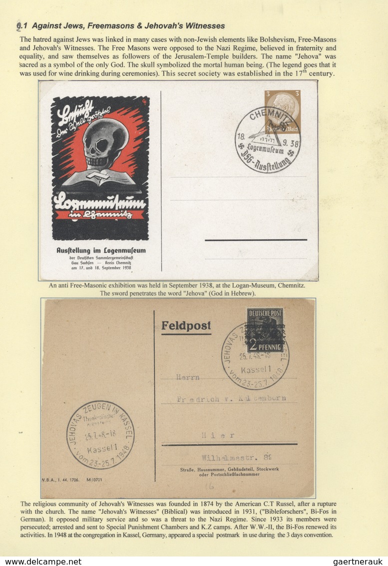 Thematik: Judaika / judaism: "ANTI-SEMITISM AND HOLOCAUST" - THE ARIE LINDENBAUM COLLECTION 1900/201